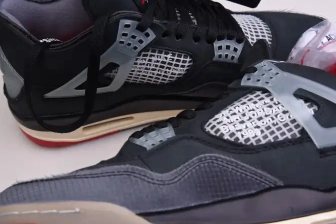 Cheap MAX Bred x White Off Jordan 4 CV9388-001 Retro Air 0523